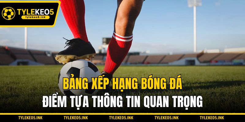 Bảng xếp hạng bóng đá - Điểm tựa thông tin quan trọng